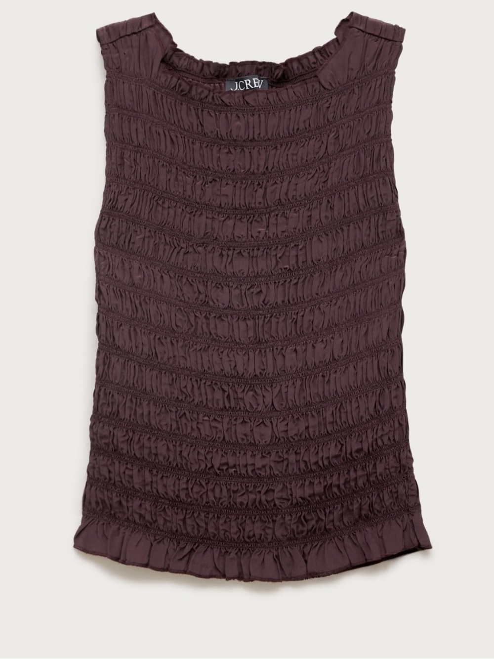 J. Crew Chocolate Berry Smocked Skirt Women’s M